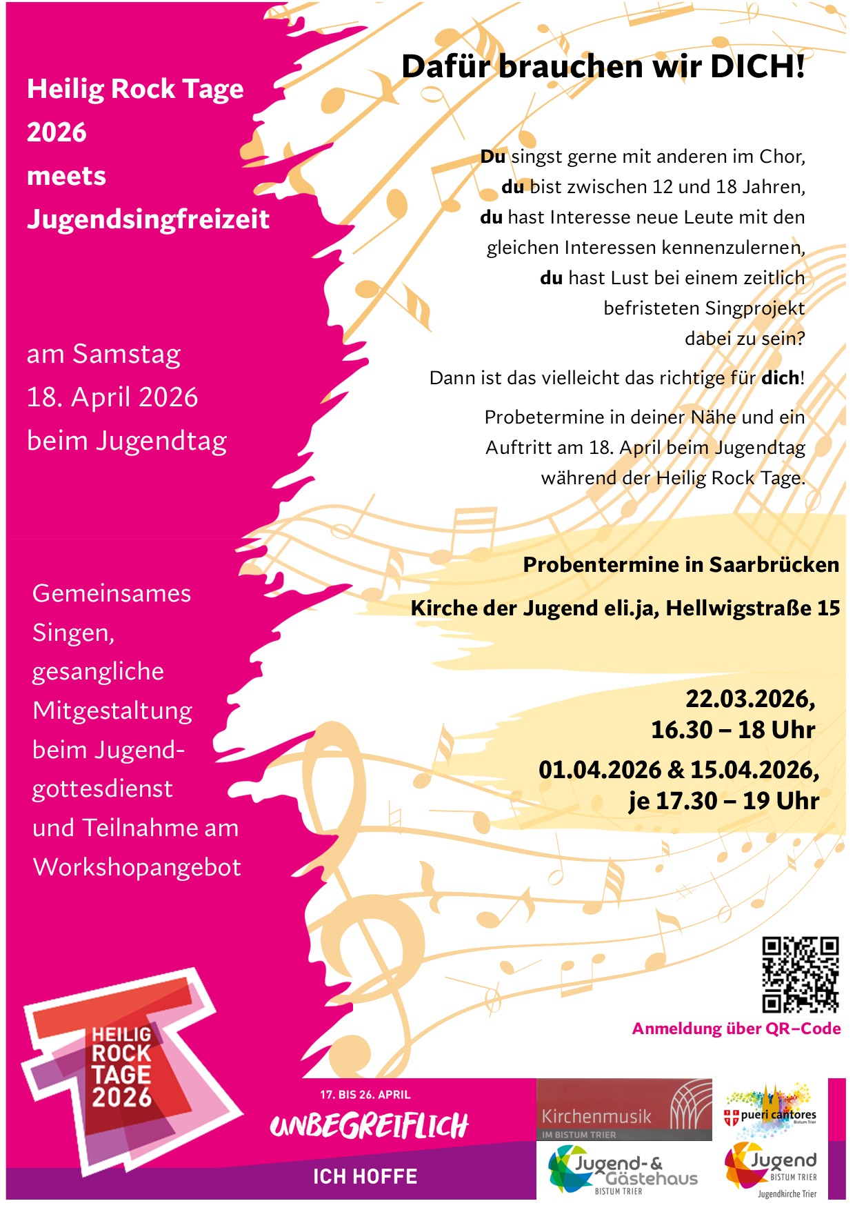 Aktuelles - Proben Chor HRT Jugend - 2026