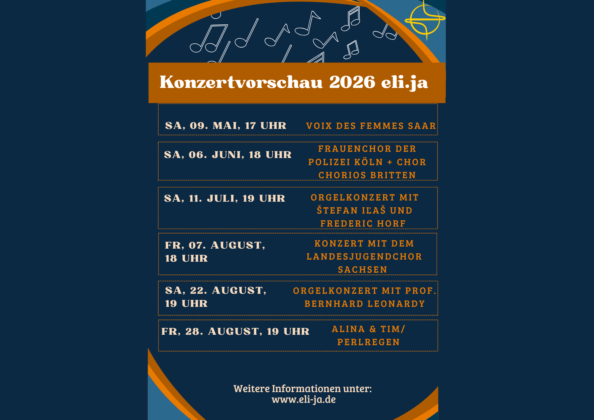 Aktuelles - Konzertvorschau 2026- 2026