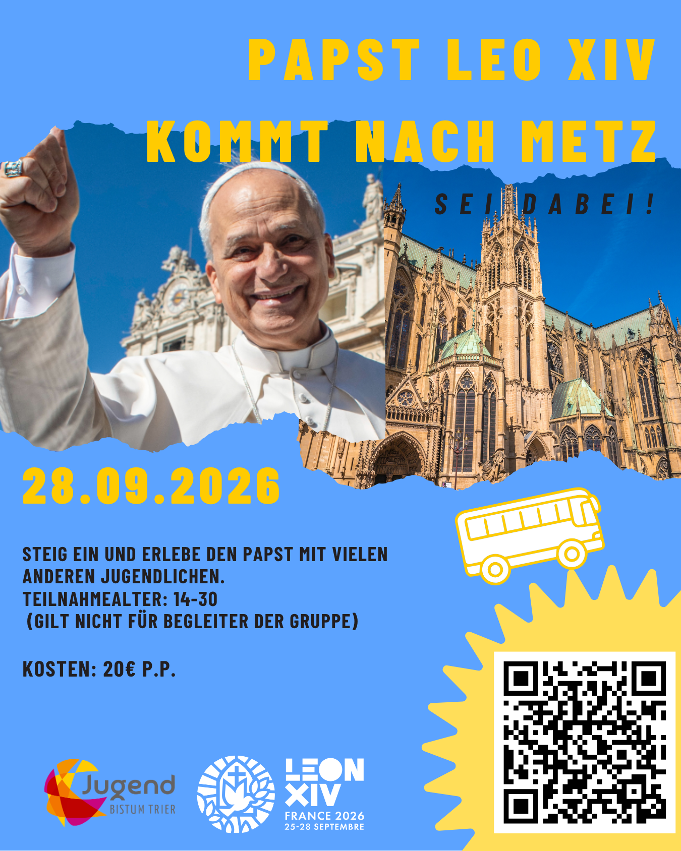 Der Papst kommt nach Metz (c) eli.ja Der Papst kommt nach Metz