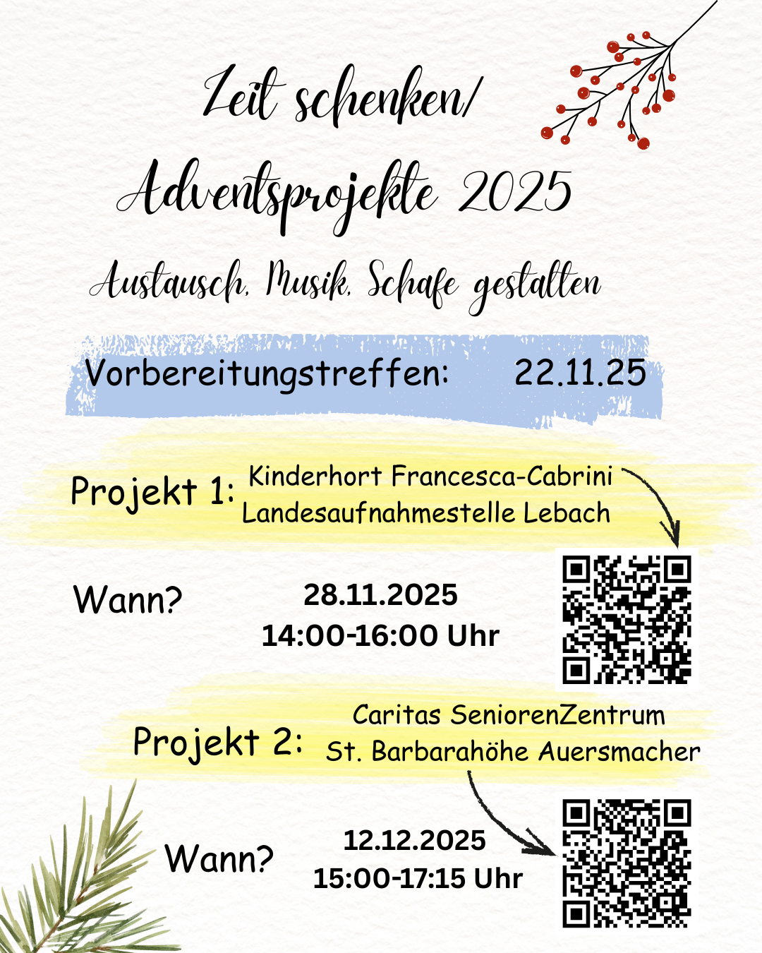 Aktuelles - Zeit schenken - 2025